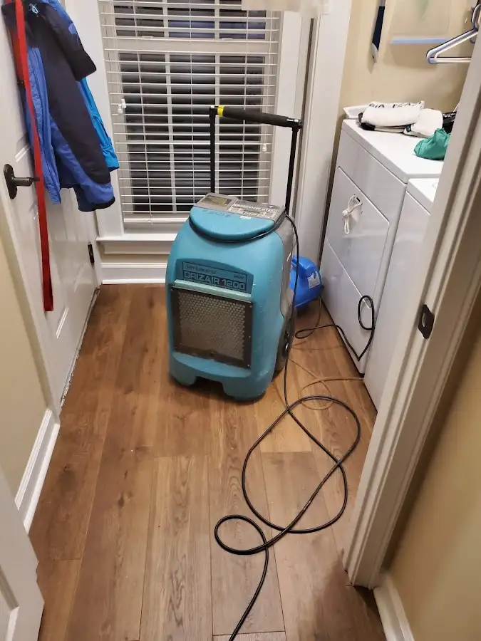 Commercial dehumidifier deployed for Flood Damage Cleanup in Maine