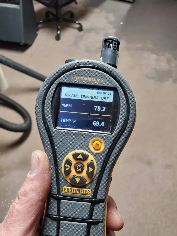 Moisture meter humidity assessment for Mold Remediation & Removal in Maine